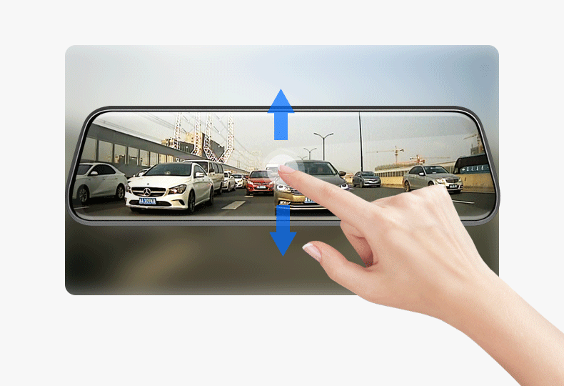 Dashcam hoogte verstellen