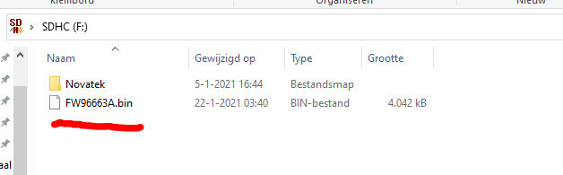 Bestand firmware 