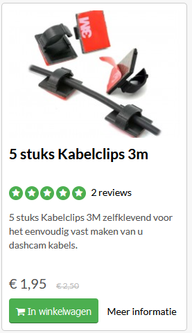 kabel clips 5 stuks