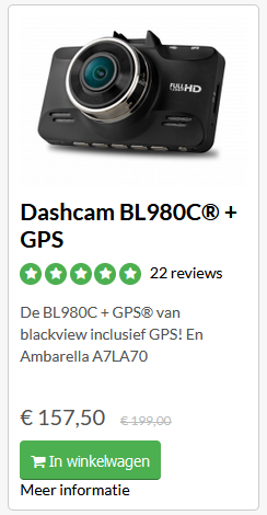 Dashcam BL980C