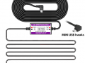 Dashcam haakse mini USB continue voeding